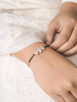 Aadhira Marquise Solitaire 18K Gold Plated Mangalsutra Bracelet