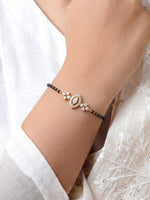 Aarshika Marquise Diamond 18K Gold Plated Mangalsutra Bracelet