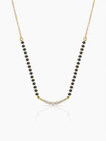 Aarunya Diamond Bar 18K Gold Plated Mangalsutra