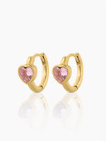 Amora Heart Hoop Earrings