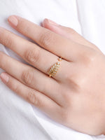Arelia Diamond 18K Gold Plated Women's Ring