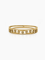 Avelia Diamond 18K Gold Plated Small Wrist Band Bracelet