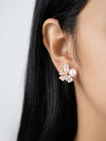 Bloom Pearl Diamond Earrings