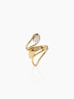 Brigitte Solitaire 18K Gold Plated Women's Ring