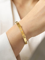 CC Lifetree 18K Gold Plated Band Bracelet