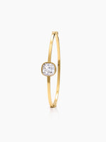 Caesar Solitaire 18K Gold Plated Band Bracelet