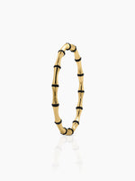 Caloria Bamboo Line 18K Gold Plated Women's Band Bracelet