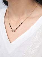 Esha Solitaire 14K Gold Plated Mangalsutra