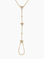 Freya Diamond Floral 18K Gold Plated Ring Bracelet