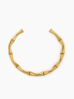 Gianella Bamboo Link 18K Gold Plated Cuff Bracelet