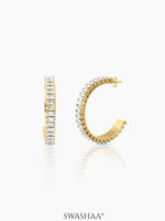 Imara 18K Gold Plated Hoop Earrings