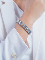 Ishra Heart Silver - 18K Gold Plated Bracelet