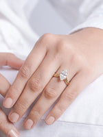 Leonie Marquise Solitaire 18K Gold Plated Women's Ring