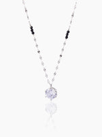 Madan Solitaire Silver Mangalsutra