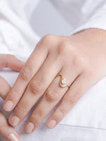 Margot Solitaire 18K Gold Plated Women's Ring