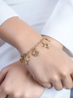 Marilia Ocean 18K Gold Plated Charms Bracelet