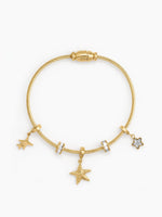 Marita Star Charms 18K Gold Plated Women's Bracelet