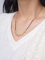 Meher Flower Diamond 18K Gold Plated Mangalsutra