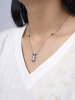 Nayaa Solitaire Silver Mangalsutra