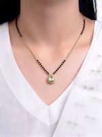 Niya Drop Solitaire 18K Gold Plated Mangalsutra
