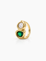Noretta Diamond 18K Gold Plated Women's Ring