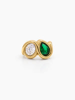 Noretta Diamond 18K Gold Plated Women's Ring