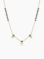 Palak Solitaire 18K Gold Plated Mangalsutra