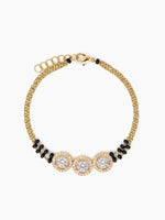 Raivika Diamond 18K Gold Plated Mangalsutra Bracelet