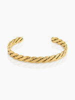 Reina Twist 18K Gold Plated Cuff Bracelet