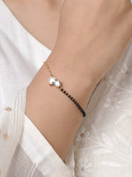 Saanvi Solitaire 14K Gold Plated Mangalsutra Bracelet