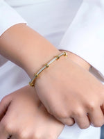 Sabine Diamond 18K Gold Plated Women's Band Bracelet