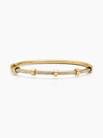 Sabine Diamond 18K Gold Plated Women's Band Bracelet