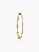 Sabine Diamond 18K Gold Plated Women's Band Bracelet