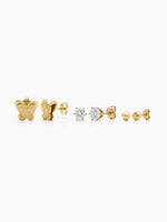 Sloan Butterfly 18K Gold Plated Women's Earring Set