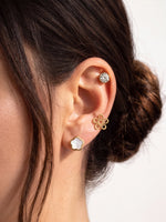 Tahila Floral Trio 18K Gold Plated Women's Earrings Set