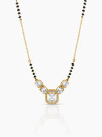 Tanisha Diamond Halo 18K Gold Plated Mangalsutra