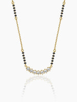 Tanisi Diamond Bar 14K Gold Plated Mangalsutra