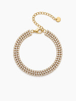 Tarisa Diamond 18K Gold Plated Chain Bracelet