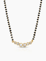 Tesha Diamond Bar 18K Gold Plated Mangalsutra