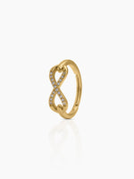 Velnira Infinity Diamond 18K Gold Plated Women's Ring