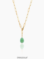 Verdure Drop 18K Gold Plated Necklace