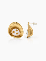 Yarevia Pearl Shell 18K Gold Plated Earrings
