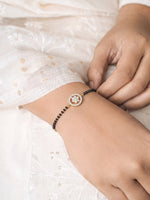 Yashira Diamond Floral 18K Gold Plated Mangalsutra Bracelet