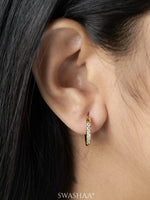 Zareen 18K Gold Plated Women's Hoop Earrings