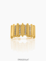 Zelina Ribbed Diamond Ring