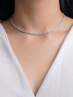 Zorin Diamond Tennis Silver Women's Chain