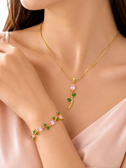 Tulip Combo Set – Bracelet + Necklace