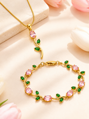 Tulip Combo Set – Bracelet + Necklace