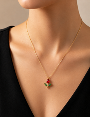 Tulip Pendant Necklace | Elegant Gold Necklace for Women