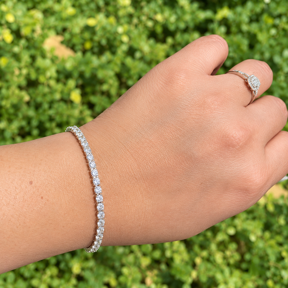 Customer wearing Erlea jewellery